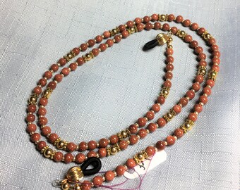 Sparkle Goldstone Reading Glasses Sunglasses Eyeglass Chain Holder #263