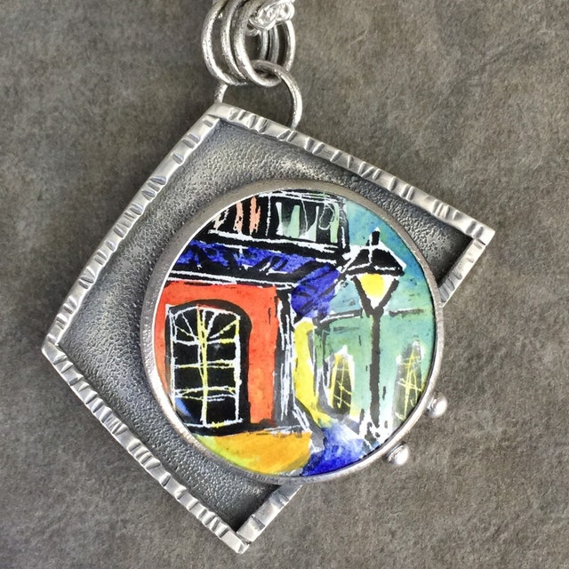NEW ORLEANS JEWELRY NEW ORLEANS ART HANDCRAFTED SILVER by xaosart