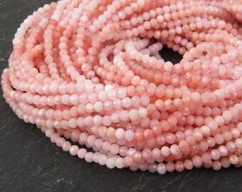 AAA Pink Opal Faceted Rondelles 2mm ~ 13" Strand (CG9524)
