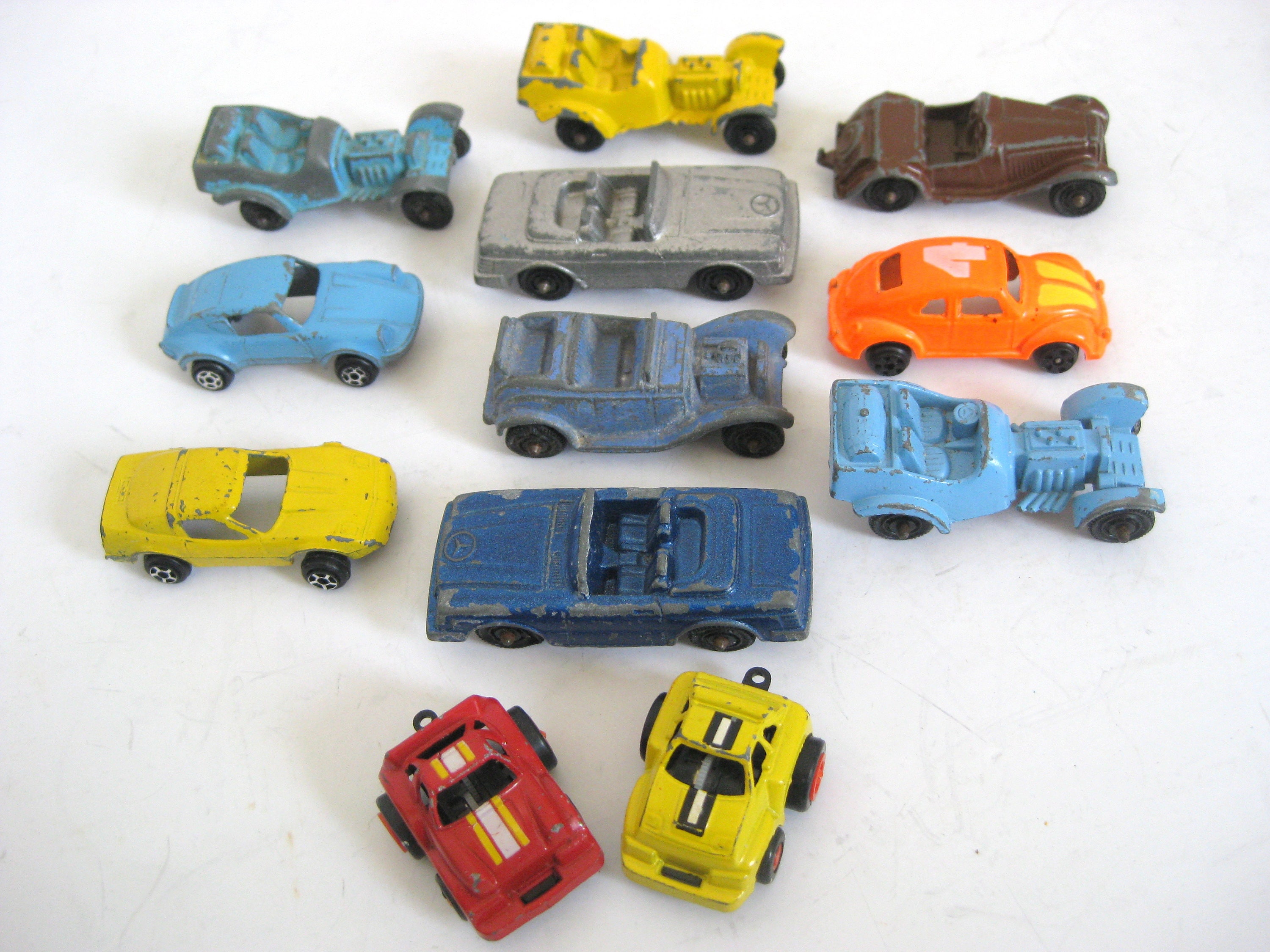 vintage small metal cars