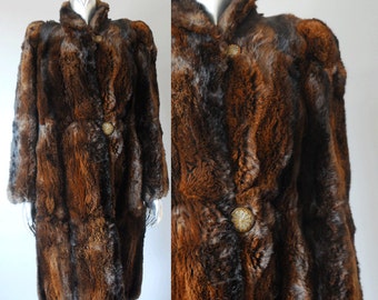 Joan rabbit fur coat | vintage 1930s coat | 1930s fur coat