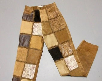 Patchwork pants | Etsy