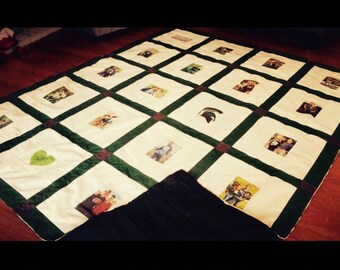 20 Photo Memory Quilt - Queen Size