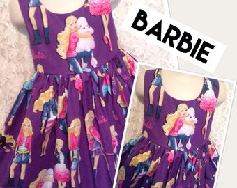 Barbie and Friends * classic jumper style dress CUSTOM SIZES 2 3 4 5 6 7 8 10 12 14 - your choice sewnbyrachel
