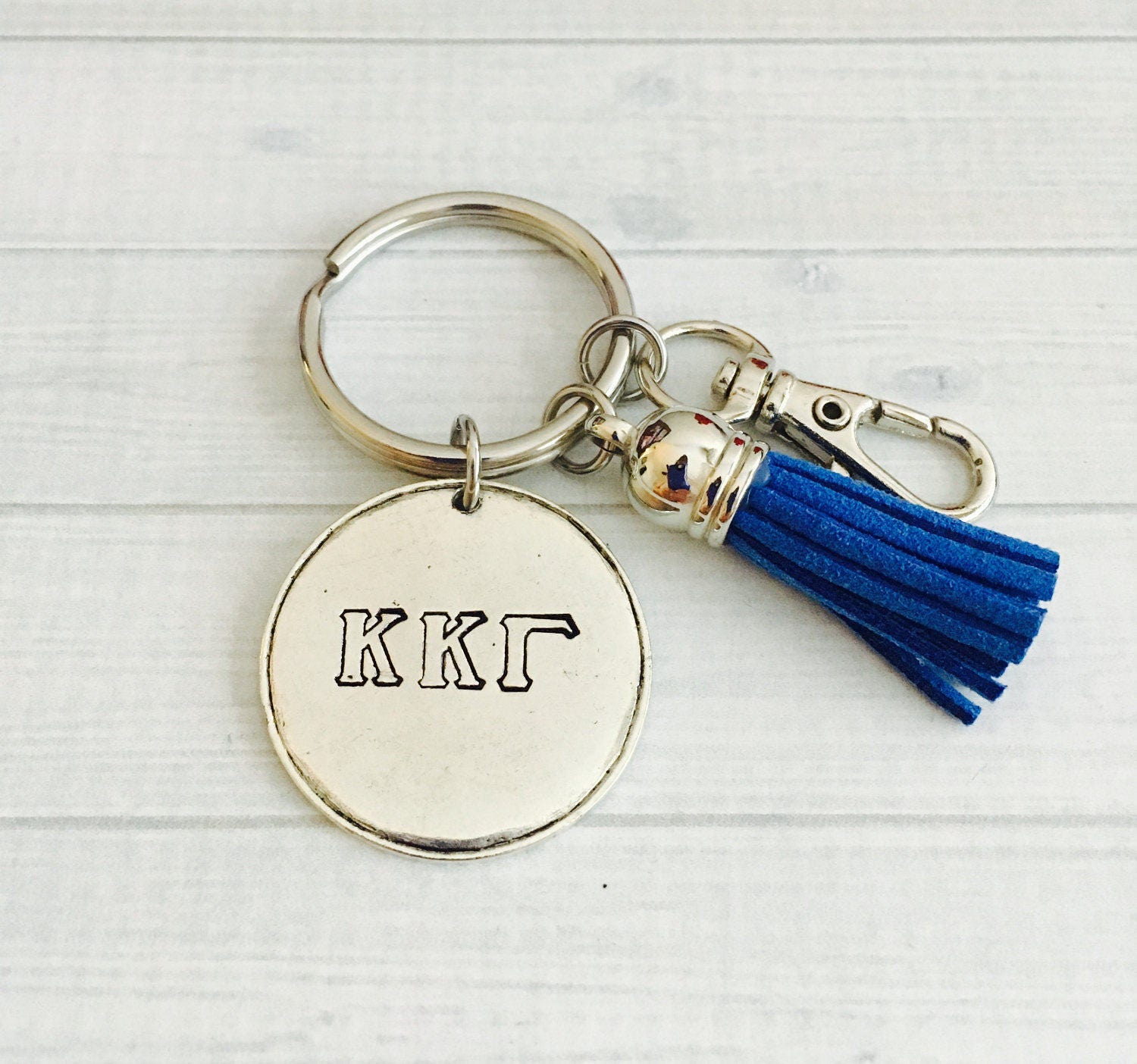 Kappa Kappa Gamma Key Chain Sorority Key Chain Tassel Key