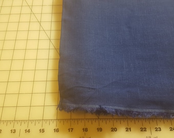 Rayon Linen Look Suiting Royal Blue almost 2-1/2yd see description