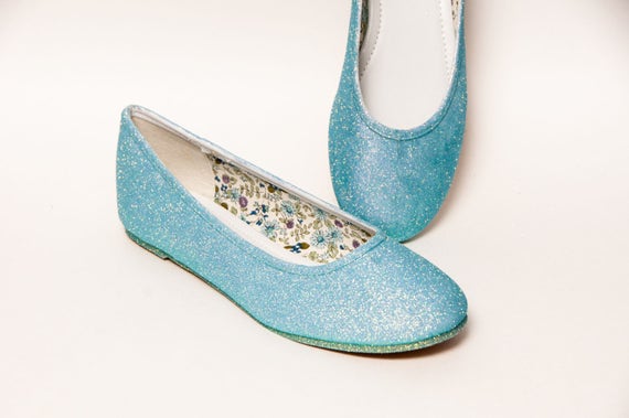 blue ballerina slippers