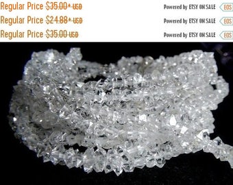SALE Herkimer Diamond Quartz, Diamond Quartz, Mineral, Crystal, Beads, Strand, Jewelry Making, Jewelry