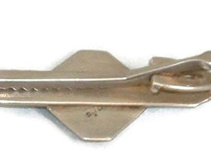 Siam Sterling Niello Enamel Tie Clasp Tie Bar Goddess Mekkala Vintage