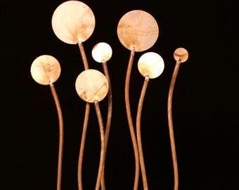 5 Foot Tall Metal Garden Art Sculpture Stakes -Sold Individually- Home and Garden Decor