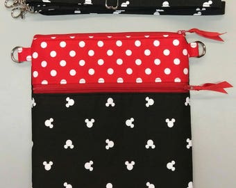 Disney Minnie Mouse purse, messenger/cross body bag handmade