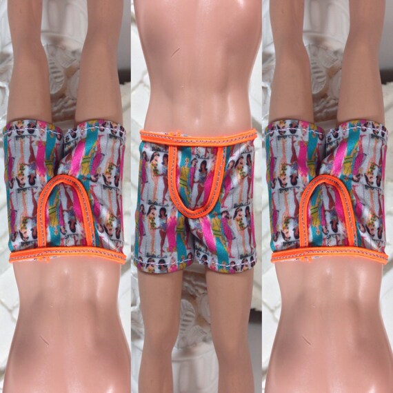 Custom BARBIE KEN doll The groove is in the heart underwear