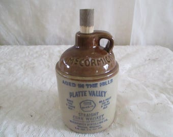 McCormick Jug Small Crock, Straight grain whiskey