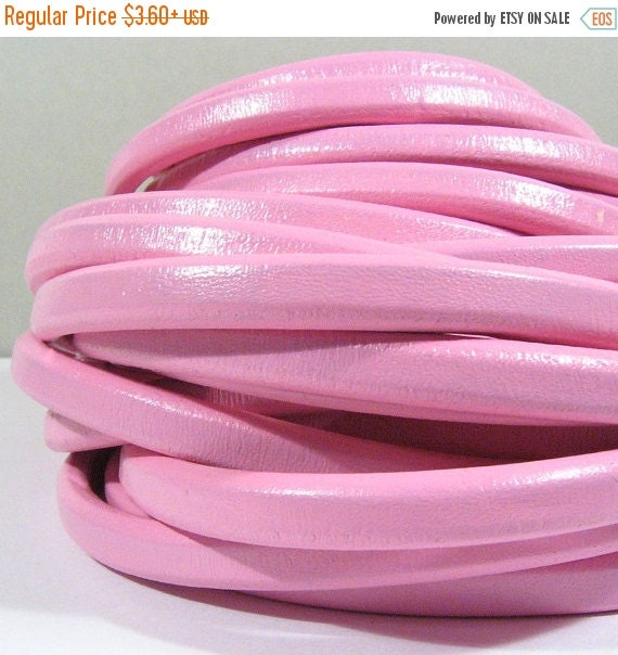 Regaliz Licorice Leather Bubble Gum Pink by ThunderMoonSupplies