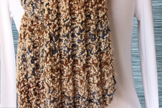 Chunky Scarf Pattern, Knitted Scarf Patterns, Bulky Weight Yarn Design, Free ...