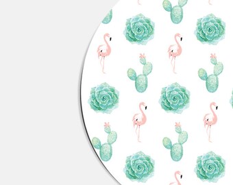 Mouse Pad Flamingo Mousepad Cactus Succulent Mousepad Cubicle Decor Office Desk Accessories Office Decor Office Supplies Coworker Gifts