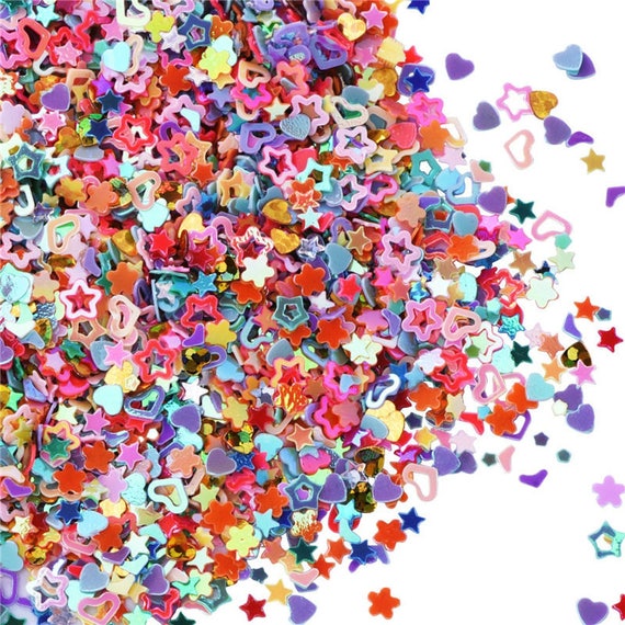 glitter confetti confetti Mixed color and shape confetti