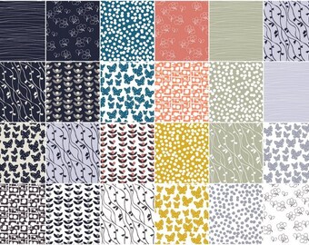 10 INCH SQUARES - Lilla by Lotta Jansdotter for Windham Fabrics