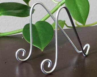 35 pk Medium SILVER MINI Easel Holder for 6" x 4" Table Number Holders Photo Card Art Holder Place Card Business Card Promotion Display