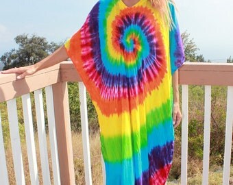 Tie Dye Caftan Plus size