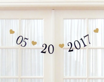 NEW. Date Banner. Priority Shipping. Wedding Decorations. Bridal Shower. Photo Prop. 5280 Bliss. Save the date banner.