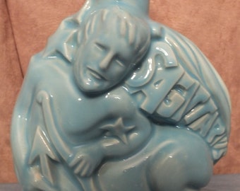 Rare Antiques Sagittarius & Gemini Kentucky Straight Bourbon Whiskey Zodiac Series Decanter 1970