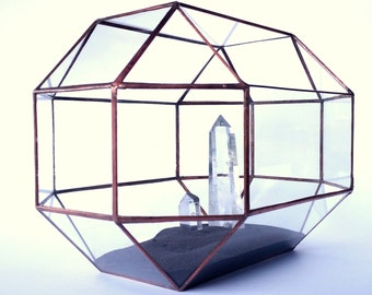 Wedding Card Holder , Glass Card Box , Conservatory , Envelope Holder , Geometric Terrarium , Wedding Decor , Stained Glass , Terrarium