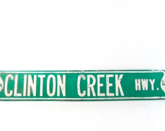 Vintage Street Sign / Metal Street Sign / Industrial Decor