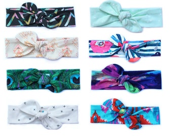 Top Knot Baby Headband - Baby Headwrap - Baby Headwrap Set - Newborn Knot Headband - Top Knot Headband - Boho Baby Headband - Arrow Headband
