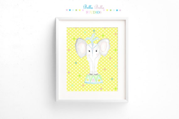 Circus Elephant Print 8x10 ~ Printable Download Il_570xn