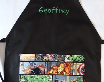 Tween Boy's Personalized/Embroidered Apron for ages 8 - 12