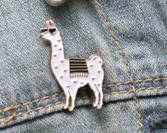 Enamel Pin - Llama Enamel Pin - Llama Pin - Llama Brooch Pin - Llama Gift - Llama Lapel Pin - Llama Lover