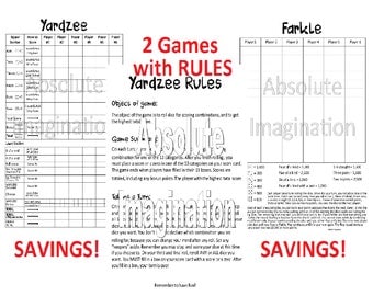 sale printable yardzee score card yardzee board lawn