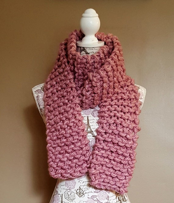 Items similar to Knitted Scarf on Etsy