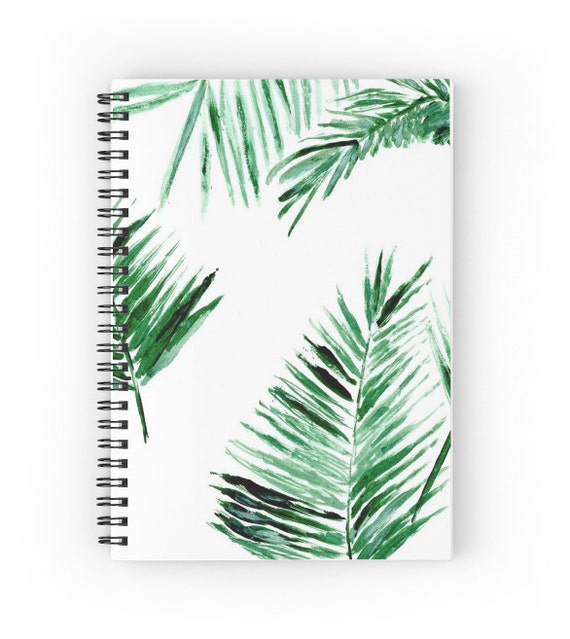 palm leaf notebook tropical notebook botanical notebook palm leaf notebook tropical notebook botanical notebook