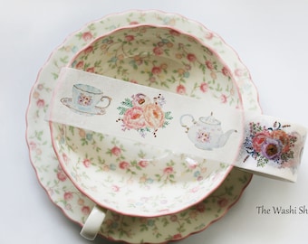 Afternoon Garden Tea Party Washi Tape(30mm x 5m)