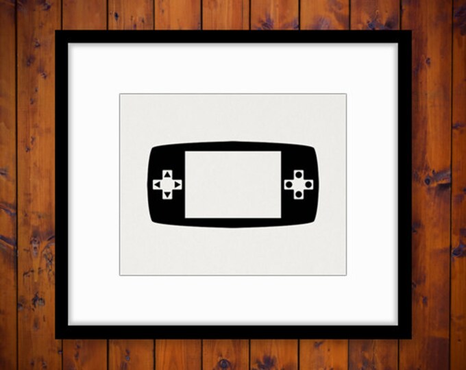 Video Game Icon Printable Graphic Digital Download Image Artwork Vintage Clip Art Jpg Png Eps HQ 300dpi No.3961