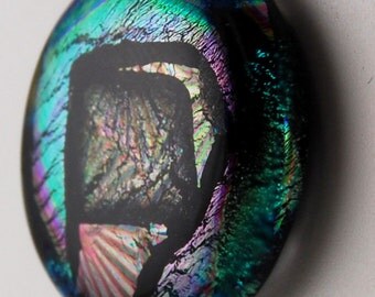 2856 dichroic cabochon - free shipping