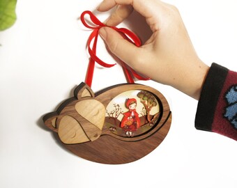 Small wall picture. Little Red Riding Hood. Laliblue