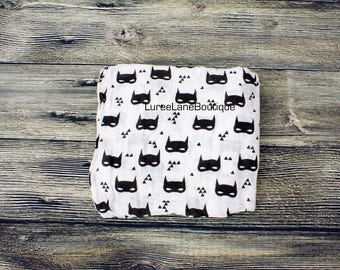 Superhero Swaddle Blanket/ Superhero baby blanket/ baby boy swaddle/ Batman baby blanket /Baby boy blanket/ Baby shower gift/ Baby boy gift