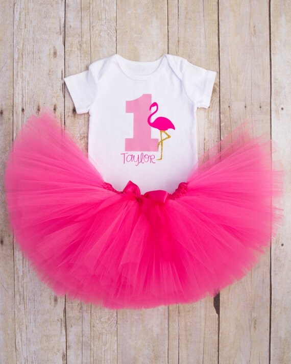 flamingo first birthday shirt