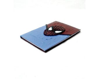 Spiderman mixed media blank journal