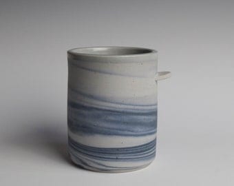 Blue Mug, Ceramic Mug, Ceramic Tumbler, Ceramic Cup, Porcelain Mug, Marbled Mug, Coffee Mug, Tea Cup, Home Decor, DIY, Marbled, Agate, (M 2)