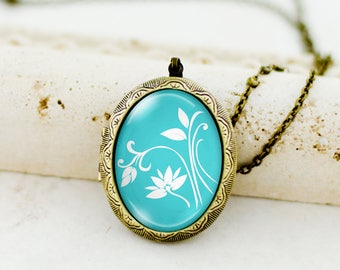 Custom Photo Locket Necklace Vintage Style Heart Shaped Chain Jewelry, Customize Inspirational Locket Pendant, Personalized Locket Insert