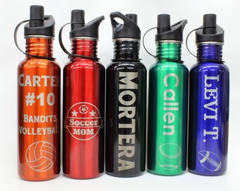 Personalized Water Bottle,Water Tumbler,Custom Water Bottles,Groomsmen Gift,Engraved Water Bottle,Engaved Logo