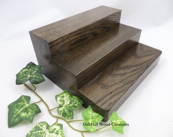 Display Products Stand 3 Tier Oak Wood Craft Show Countertop Display Products Stand 3 Tier Oak Wood Craft Show Countertop