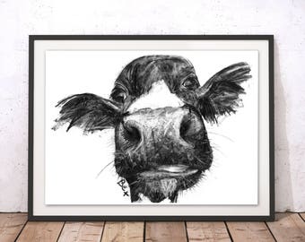 Cow Wall Art wall art cow | etsy Cow Wall Art wall art cow | etsy