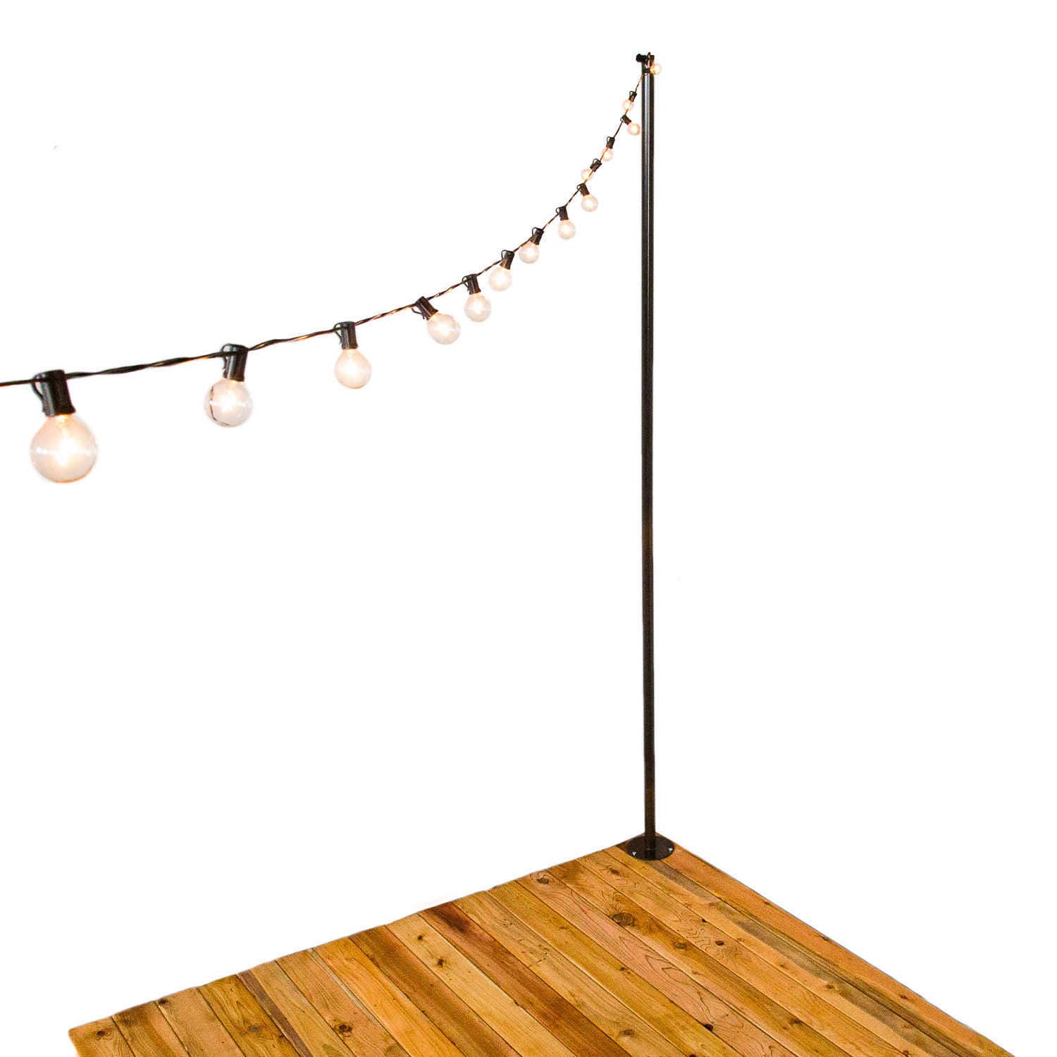 IYN Pole Stands black Hang string lights shading or