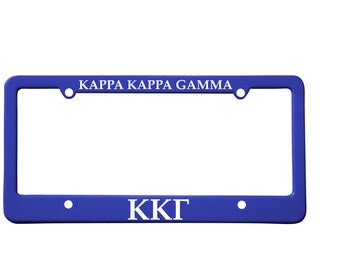 Officially Licensed Kappa Kappa Gamma License Plate Frame