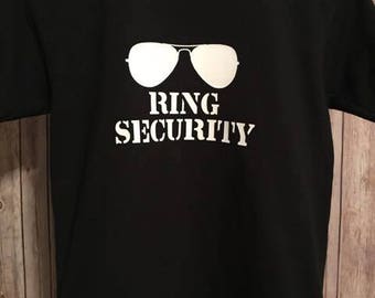 Ring Security Shirt, Wedding Rehearsal Shirt, Ring Bearer Gift, Ring Bearer Shirt, Boy Wedding Rings Shirt